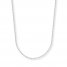 Cable Chain Necklace 14K White Gold 20" Length