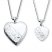 Mother/Daughter Necklaces Heart with Swirls Sterling Silver