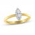 Forever Connected Diamond Ring 1/5 ct tw Pear/Round-Cut 10K Two-Tone Gold