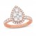 Diamond Engagement Ring 1-3/8 ct tw 14K Rose Gold