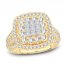 Diamond Engagement Ring 1-7/8 ct tw Princess/Round-Cut 14K Yellow Gold