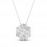 Lab-Created Diamonds by KAY Necklace 1 ct tw 14K White Gold