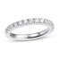 Diamond Wedding Band 1/2 ct tw Round-cut 14K White Gold