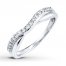 Diamond Wedding Band 1/4 ct tw Round-cut 14K White Gold