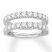 Diamond Enhancer Ring 1-1/2 ct tw Round-cut 14K White Gold