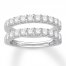 Diamond Enhancer Ring 1-1/2 ct tw Round-cut 14K White Gold