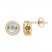 Unstoppable Love 1/2 ct tw Earrings 10K Yellow Gold