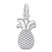 Pineapple Charm Sterling Silver