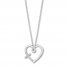 Hallmark Diamonds Heart Necklace 1/20 ct tw Sterling Silver