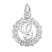 Letter G Charm Sterling Silver