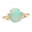 Opal & Diamond Ring 1/4 ct tw 10K Yellow Gold