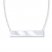 Petite Bar Necklace Sterling Silver 16-18" Adjustable Length