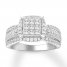 Diamond Engagement Ring 1 ct tw Round-cut 14K White Gold