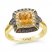 Le Vian Citrine Ring 5/8 ct tw Diamonds 14K Honey Gold