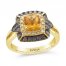 Le Vian Citrine Ring 5/8 ct tw Diamonds 14K Honey Gold