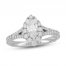 Neil Lane Diamond Engagement Ring 1 ct tw Marquise/Round-Cut 14K White Gold