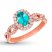 Le Vian Zircon Ring 1/3 ct tw Diamonds 14K Strawberry Gold
