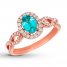 Le Vian Zircon Ring 1/3 ct tw Diamonds 14K Strawberry Gold