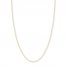 Adjustable 22" Rope Chain 14K Yellow Gold Appx. 1.05mm