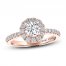 THE LEO Diamond Engagement Ring 1-1/8 ct tw Round-cut 14K Rose Gold