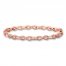 Diamond Infinity Bracelet 1 ct tw Baguette/Round 10K Rose Gold