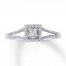 Previously Owned Ring 1/8 ct tw Diamonds 10K White Gold