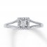 Previously Owned Ring 1/8 ct tw Diamonds 10K White Gold