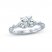 Monique Lhuillier Bliss Diamond Engagement Ring 1-1/4 ct tw Round & Marquise-cut 18K White Gold