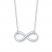 Infinity Necklace 14K White Gold