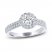 THE LEO Legacy Lab-Created Diamond Engagement Ring 1-1/6 ct tw Round-cut 14K White Gold