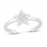 Diamond Accent Star Toe Ring Sterling Silver