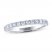 THE LEO Ideal Cut Diamond Anniversary Ring 1/2 ct tw 14K White Gold