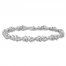 Diamond Bracelet 1/10 ct tw Round-cut Sterling Silver