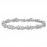 Diamond Bracelet 1/10 ct tw Round-cut Sterling Silver