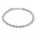 Rope Chain Bracelet 14K White Gold 8" Length