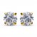 Children's Cubic Zirconia Stud Earrings 14K Yellow Gold