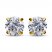 Children's Cubic Zirconia Stud Earrings 14K Yellow Gold