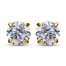 Children's Cubic Zirconia Stud Earrings 14K Yellow Gold