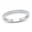 Diamond Wedding Band 1/15 ct tw Round-cut 10K White Gold