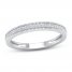 Diamond Wedding Band 1/15 ct tw Round-cut 10K White Gold