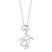 Disney Treasures Alice in Wonderland 'Cheshire Cat' Diamond Necklace 1/10 ct tw Sterling Silver