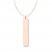 Vertical Bar Necklace 14K Rose Gold