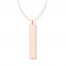 Vertical Bar Necklace 14K Rose Gold