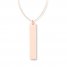 Vertical Bar Necklace 14K Rose Gold