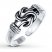 Love Knot Toe Ring Sterling Silver