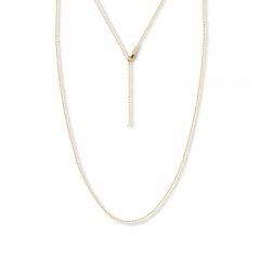 16" Adjustable Rope Chain 14K Yellow Gold Appx. 1.2mm