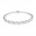 Diamond Tennis Bracelet 5-1/2 ct tw Pear & Round-cut 10K White Gold 7.5"