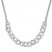 Diamond Link Bolo Necklace 1/10 ct tw Round-cut Sterling Silver