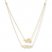 Angel & Winged Heart Layered Necklace 14K Yellow Gold