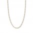 30" Figaro Chain Necklace 14K Two-Tone Gold 3.2mm